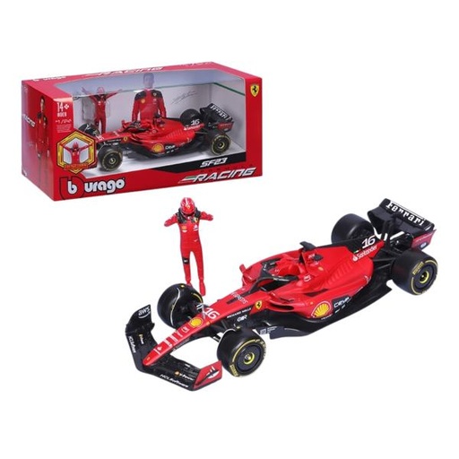 [MB1826809L] Carro Formula 1 Ferrar SF-23 Leclerc  Esc 1/24 con Figura 14a+ (268092)