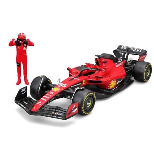 [MB1826809S] Carro Formula 1 Ferrari SF-23 Sainz #55 Esc 1/24 con Figura 14a+ (018192)