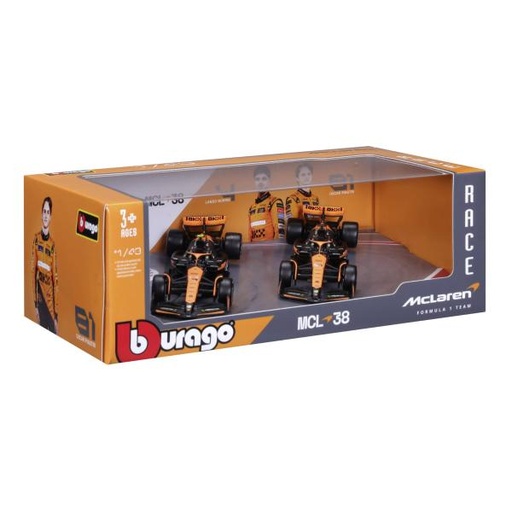 [MB1838202] Carro Formula 1 Mclaren MCL38  Miami Grand Prix 2024 Set/2 Esc 1/48 3a+