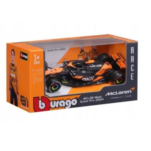 [MB1838214P] Carro Formula 1 Mclaren MCL38 Miami Grand Prix 2024 Piastri #81 3a+ (018024)