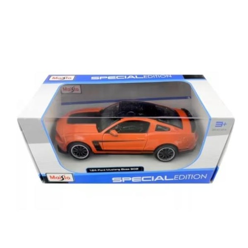 [MB31269O] Carro Ford Mustang Boss 302 Esc:1:24 Naranja 3a+
