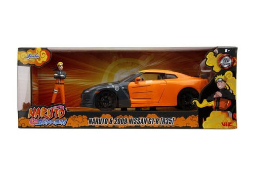 [JA33691] Carro  Nissan GT-R 2009 1:24 de Naruto con Figura 8a+