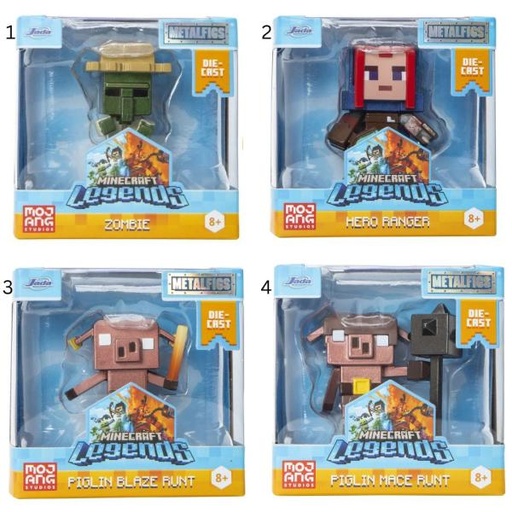 [JA85138W2] Figuras Metalfigs 2.5" Minecraft Displ/12 Surt/4 8a+