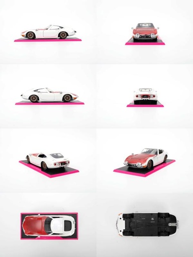 [JA36029] Carro Pink Slips '67 Toyota 2000 GT 1:24 8a+