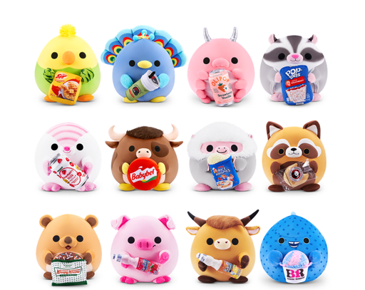 [ZU77690] Peluche con Snaclles 10cm Displ/6 Surt/11 0m+