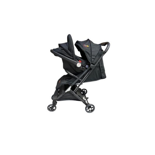 [FDAH275] Coche 4 Ruedas Negro con Portabebe 15Kg Máx. (459433)