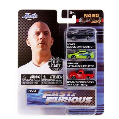 [JA31123] Mini Vehículos Rápidos y Furiosos Nano Hollywood Rides Blister de 3 3a+