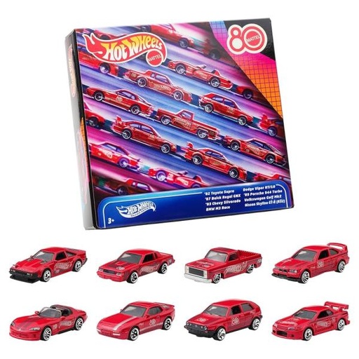 [MTJGK09] Hot Wheels Mattel 80 Aniversario Set/8 3a+