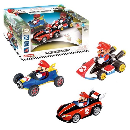 [CC13016] Carros de Mario Kart Fricción Set/3 Esc 1:43 3a+ (15813016)