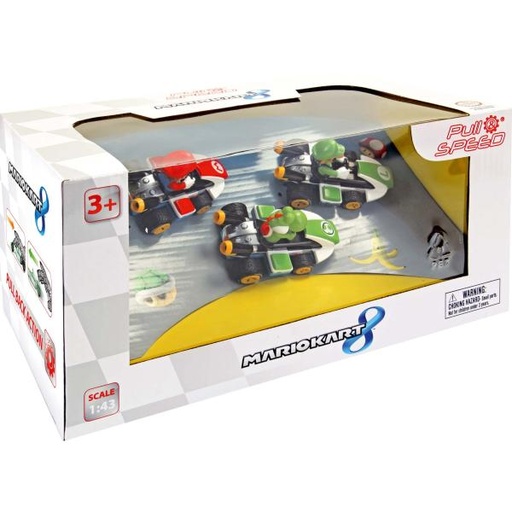 [CC13010] Carros de Mario Kart Fricción Set/3 Esc 1:43 3a+ (15813010)