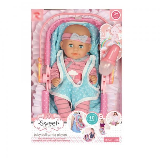 [WW8590] Bebé con Portabebé 10sonidos 3a+(440554)