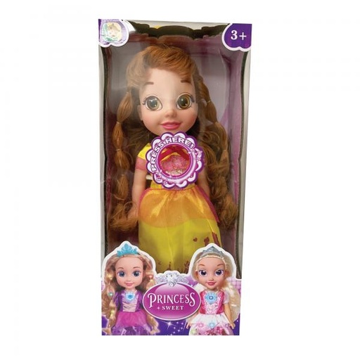 [WWL844] Muñeca Dulce Princesa Vestido Amarillo 3a+ (443371)