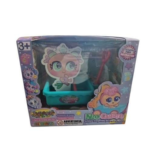 [DI999207] Ksimerito Carrito de Jalar Azul para Neonatos 3a+