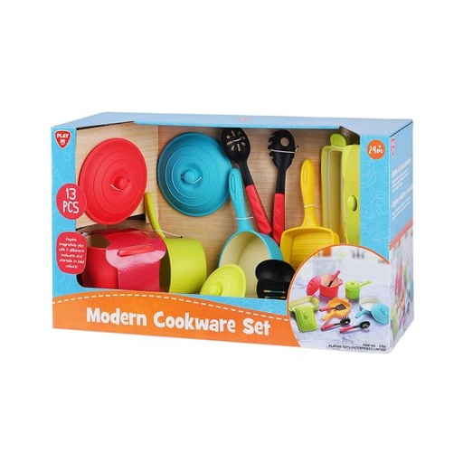 [PG3701] Juego de Bateria de Cocina Moderno 13 Pzs 24m+