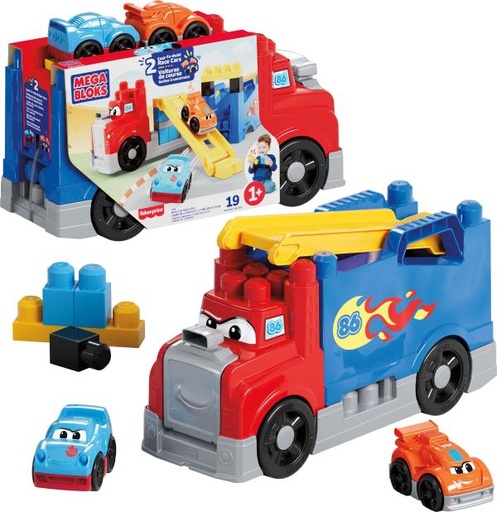 [MTJFR29] Mega Bloks Fisher-Price Camion de Carreras y Construcción 1a+