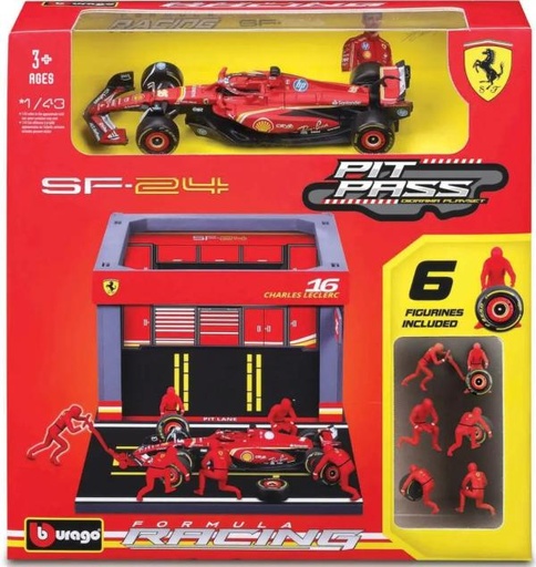 [MB1836862L] Carro Formula 1 Ferrari SF-24 Charles Lecclers #16 Esc C/ Zona de Pits 1/48 3a+ (368624)