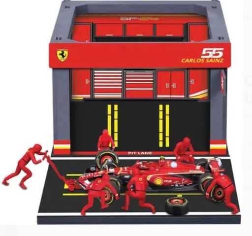 [MB1836862S] Carro Formula 1 Ferrari SF-24 Sainz #55 Esc C/ Zona de Pits 1/48 3a+ (018222)