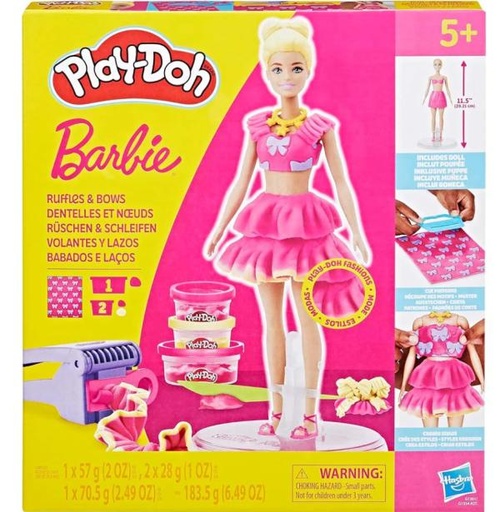 [HBG1354] Play-Doh Crea Estilos de Plasticina para Barbie Surtido 5a+