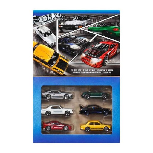 [MTJBY77] Hot Wheels Multipack Autos Japoneses Set/6 3a+