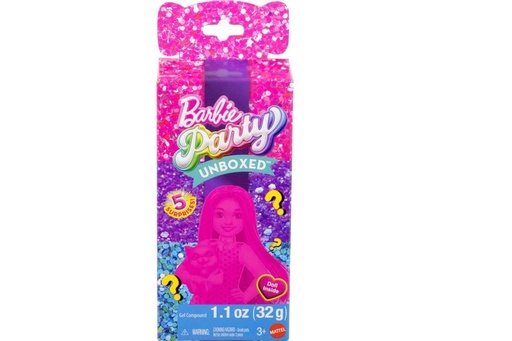 [MTJHC74] Muñeca Barbie Party  Sorpresa  Displ/4 3a+