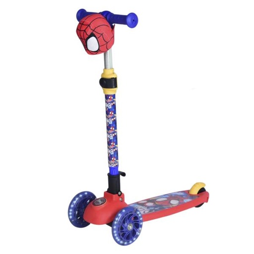 [PI11699] Scooter 3 Ruedas  con Peluche Marvel Spider-Man 3a+