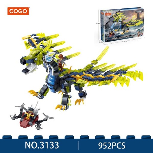 [CO3133] Dragón Armable Fantasia Pirata 952pzs 6a+