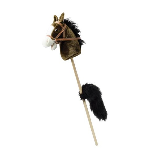 [YZ003WT] Caballito de Palo Café Oscuro con Ruedas Y Cola 3a+ (459839)