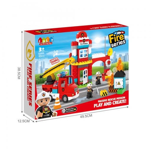 [WW5418] Bloques Estación de Bomberos Misión de Rescate 85pzs 3a+ (440387)