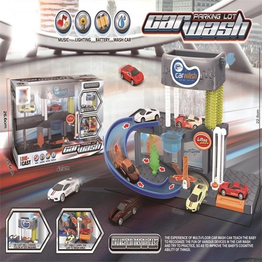 [WW10A1] Parqueo Autolavado de Carros Luz Y Sonidos 3a+ (441100)