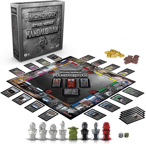 [HBF1276] Hasbro Games - Juego de Mesa Monopoly Star Wars the Mandalorian 8a+