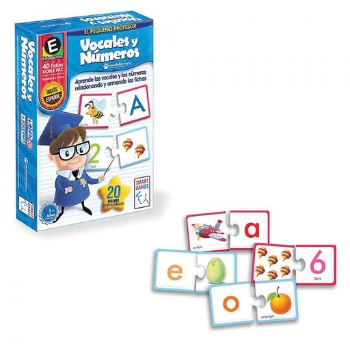 [RN65703] Edugames Mini Rompecabezas Vocales Y Números 3a+
