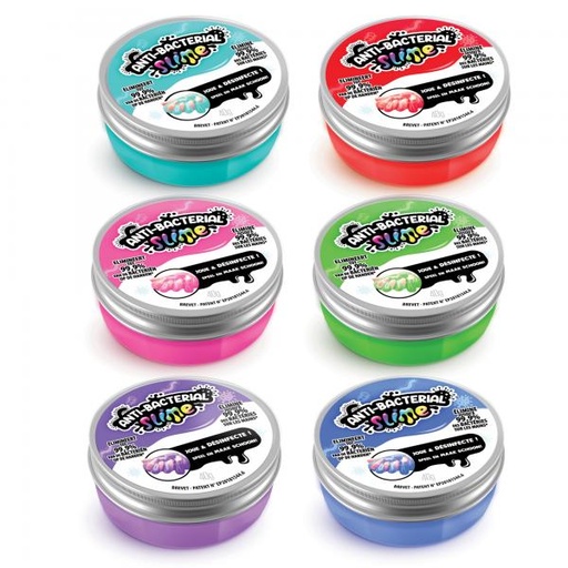 [CTDSM004] Tarrito Slime Anti-Bacterial Surt/6 Display/27 40gr 6a+(435058)(venta individual)