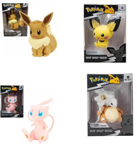 [JZPKW0254] Figura de Vinyl Pokémon Select (PickachuEeveeGengar) 4a+ ( Se venden por separado )