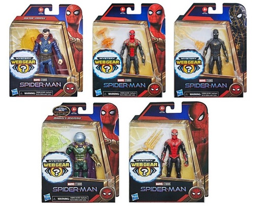 [HBF0231] Figura Spiderman Mystery Web Gear Blister 4a+ / Surtido de 4 / Se venden por separado