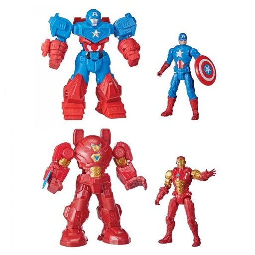 [HBF0262] Figura Avengers Armadura Mech Strike 4a+ / Surtido de 2 / Se venden por separado
