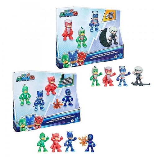 [HBF2647] PJ Mask Mini Figuras Heroes Vs Villano Set de 4 3a+ /Surtido de 2 / Se venden por separado