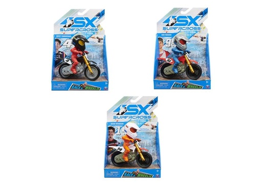 [BT6059505] Motocicleta SX Súpercrooss de Fricción 3a+ / Surtido de 3 / Se venden por separado