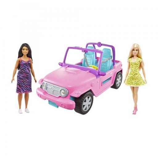 [MTGVK02] Barbie Jeep Set de 2 3a+