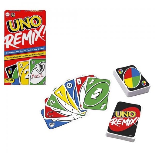 [MTGXD71] Mattel Games - Juego de Mesa Uno Remix 7a+