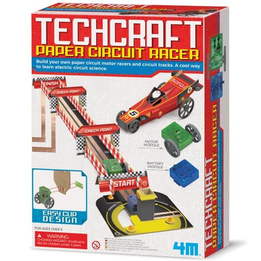 [4M3430] Techncraf Circuito de Papel de Carreras 5a+