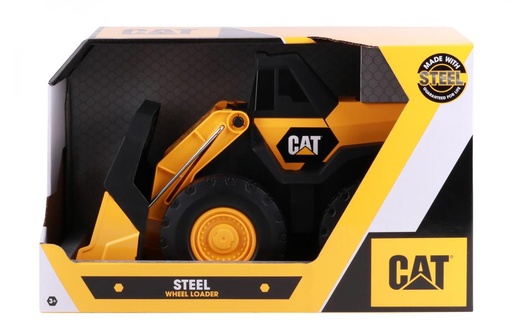 [FR82414] Vehículo de Construcción Cat Cargador Frontal Acero-Plastico 3a+