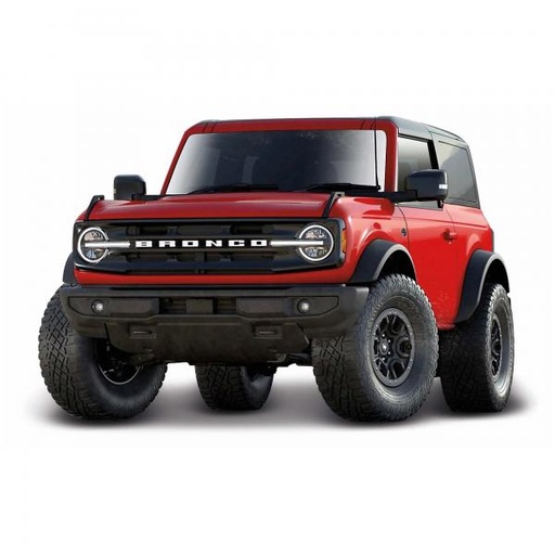 [MB31456] Carro 1:18 SE 2021 Ford Bronco Wildtrak Roj/ Neg 3a+