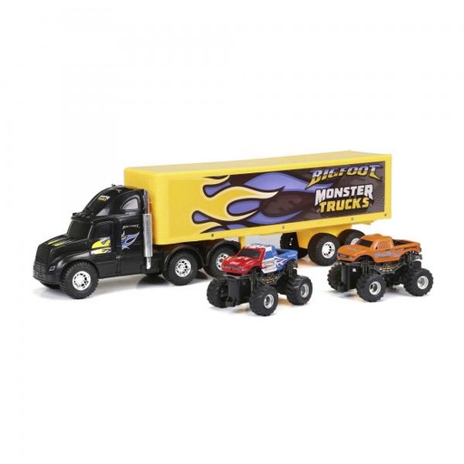 [NB1350] Camión Transportador Bigfoot con  2 Monter Truck R/C 4a+