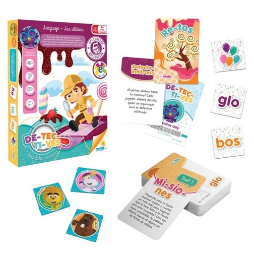 [RN12231] Edutoys Juego Detectives Las Silabas 4a+