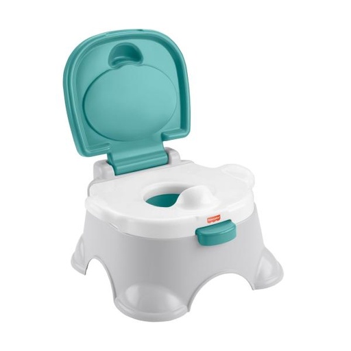 [MTGYP61] Fisher Price /  Asiento Bacinilla Color Verde/Banco 3en1