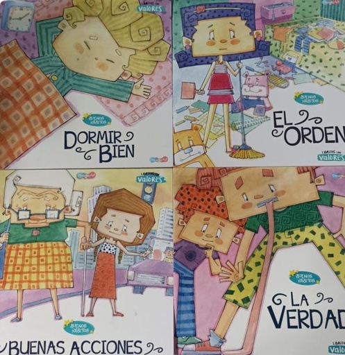 [ES0275] Libro con Valores Colección Buenos Hábitos S/4