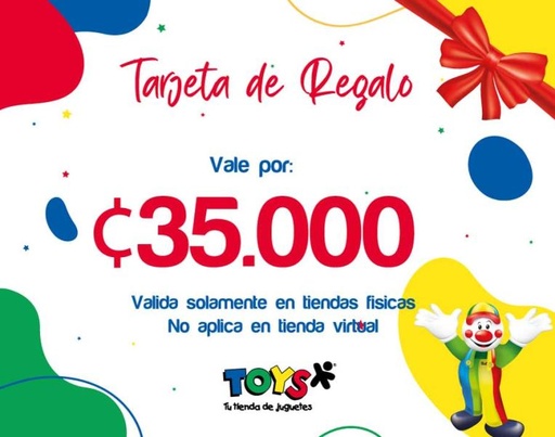 [TR35000] Tarjeta de Regalo ¢35000