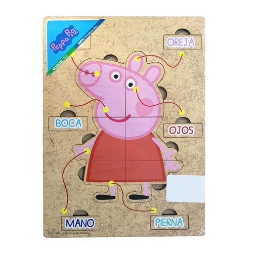 [FC55759] Rompecabezas de Madera Partes del Cuerpo Peppa Pig 3a+ (COP00075)