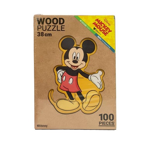 [FC55769] Rompecabezas y Caja de Madera Mickey Mouse 100pzs 38cm 3a+ (COD000899)