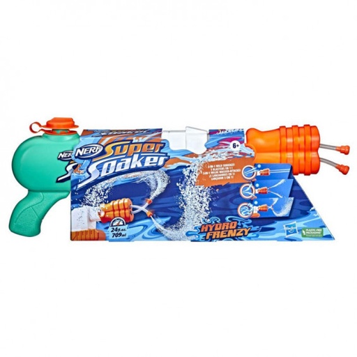 [HBF3891] Lanzador Nerf Súper Soaker Hydro Frenzy 6a+
